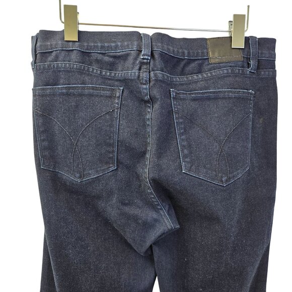 Calvin Klein Dark Wash Modern Bootcut Jeans Size 33 - Picture 5 of 6
